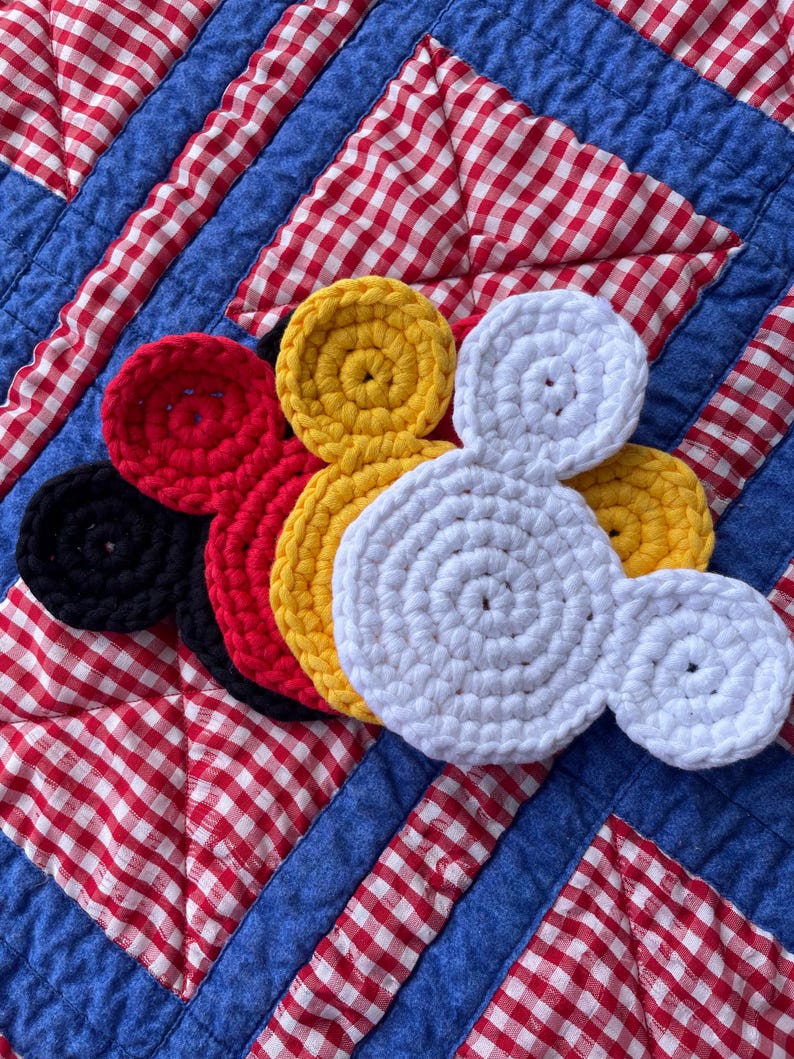 Mouse Rug Coasters Crochet Mouse Coaster Pattern - Etsy