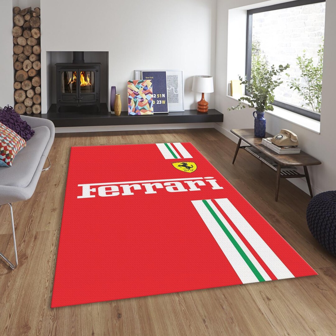 Ferrari F1 Rug: Custom Team Racing Car Carpet - Etsy