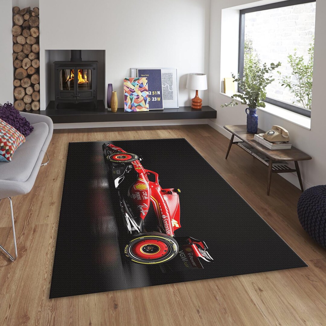 Face Rug Cars Ferrari F1 Car Rug, Custom Office Carpet, Gift for Him - Etsy