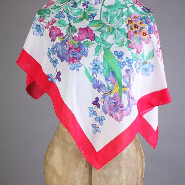 Vintage Multicolor floral scarf