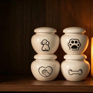 Sealed Pet Cremation Urn For Small Medium Dogs Adult Cats,Memorial Funeral Ashes Container,Pet Loss Remembrance Burial Supply
