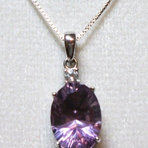 Fluorite pendant, purple pendant, purple necklace, Date Night image 5