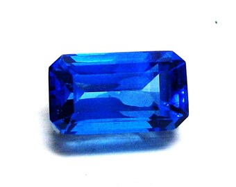 Electric blue topaz, neon blue topaz, loose topaz, loose tourmaline cut, faceted topaz, jewelry supplies, "Blue Neon Lights"