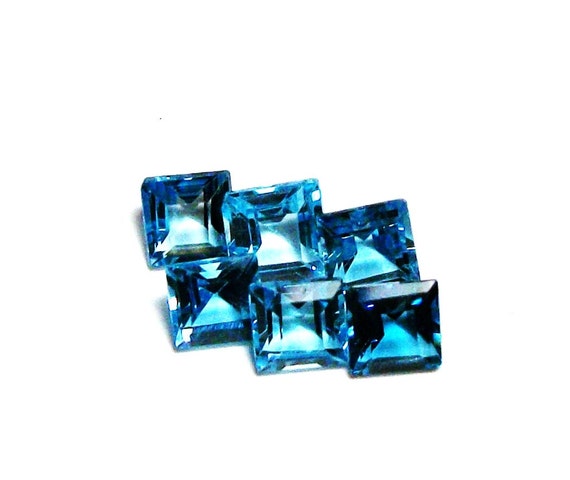 Swiss blue topaz, princess blue topaz, topaz parcel, blue topaz gems, jewelry making,  jewelry designing, "Blue Backs"