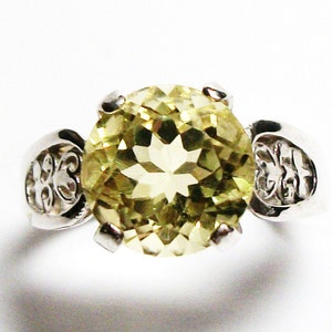 Citrine, citrine cocktail ring, birthstone ring, solitaire ring, engagement ring s 8 Cupcake image 3