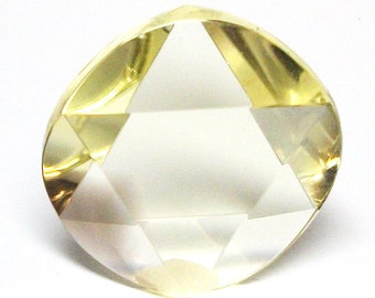 Star Citrine, specialty cut citrine, yellow citrine, jewelry making, wire wrapping,   "Golden Star"