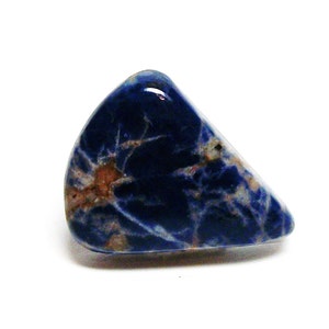 Sodalite, sodalite cabochon, blue brown, wire wrapping,  jewelry making, jewelry supplies, &quot;Blue lightning&quot;