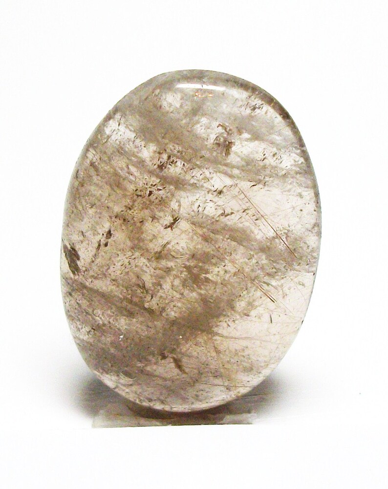 Quartz Rutile Naturel En Cabochon Ovale – 12,87 Ct – Brésil – Taille Excellente