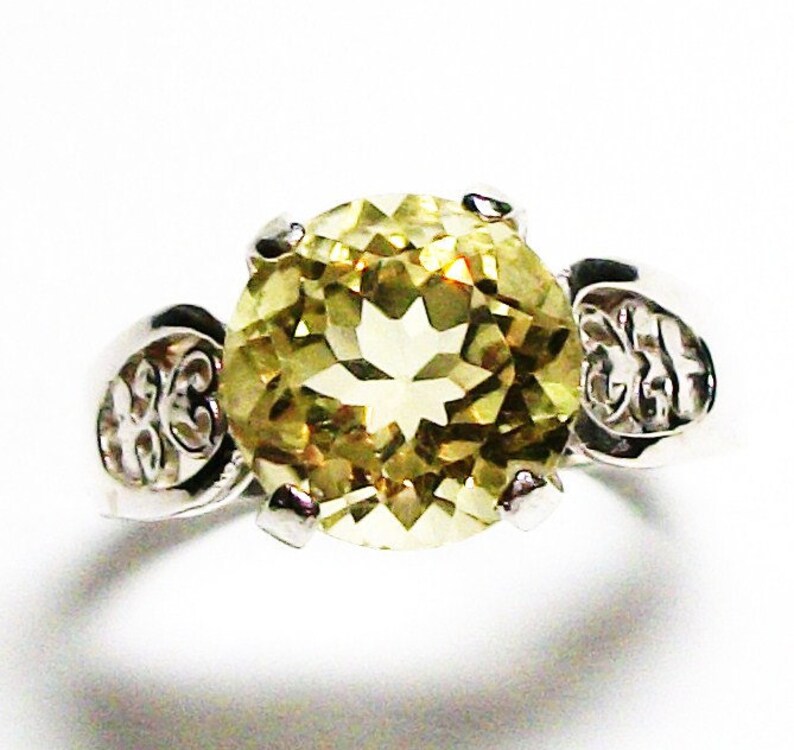 Citrine, citrine cocktail ring, birthstone ring, solitaire ring, engagement ring s 8 Cupcake image 1