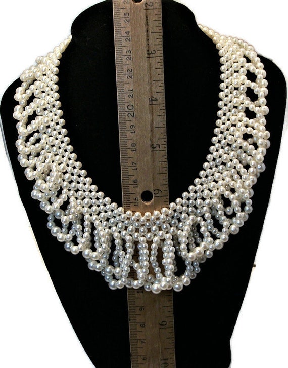 Vintage pearls, faux pearls, statement necklace, … - image 4