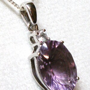 Fluorite pendant, purple pendant, purple necklace, Date Night image 3