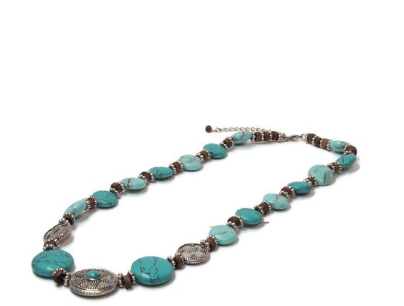 Vintage turquoise, faux turquoise, turquoise jewe… - image 3