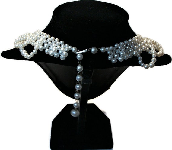 Vintage pearls, faux pearls, statement necklace, … - image 5