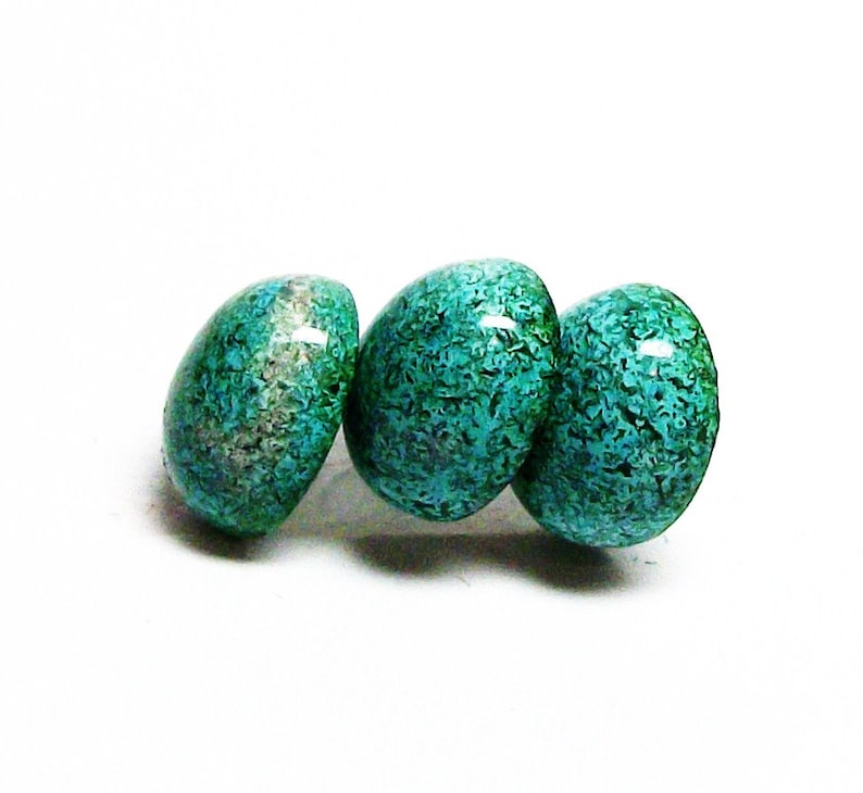 Chrysocolla chrysocolla cabs matching cabs jewelry supplies cabochon teal green black jewelry making Peas in a pod