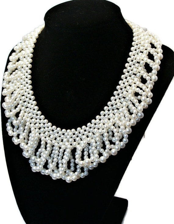 Vintage pearls, faux pearls, statement necklace, … - image 2