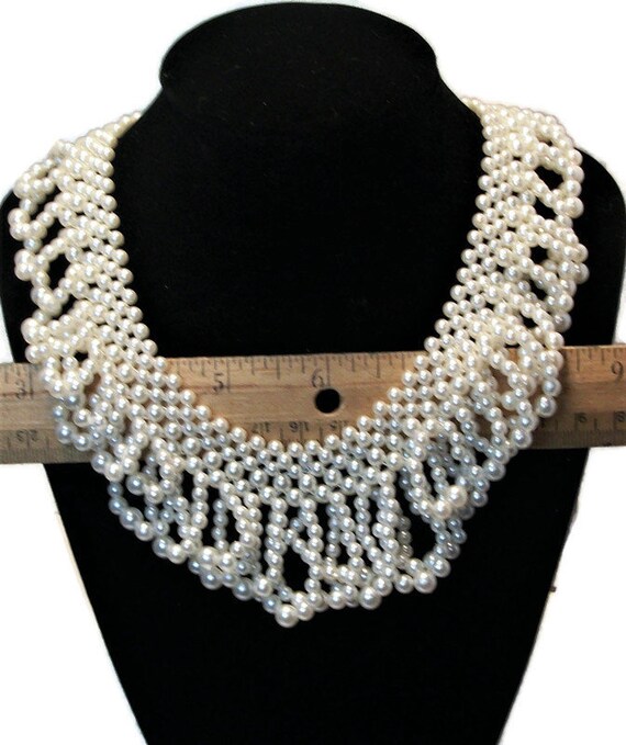 Vintage pearls, faux pearls, statement necklace, … - image 3