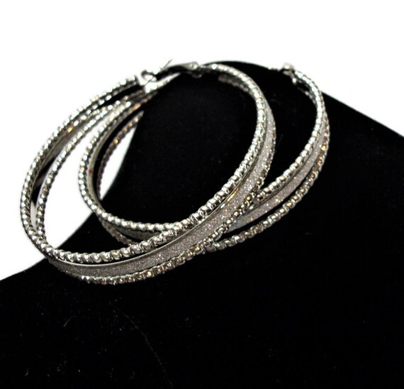 Just reduced, Vintage earrings, hoop earrings, si