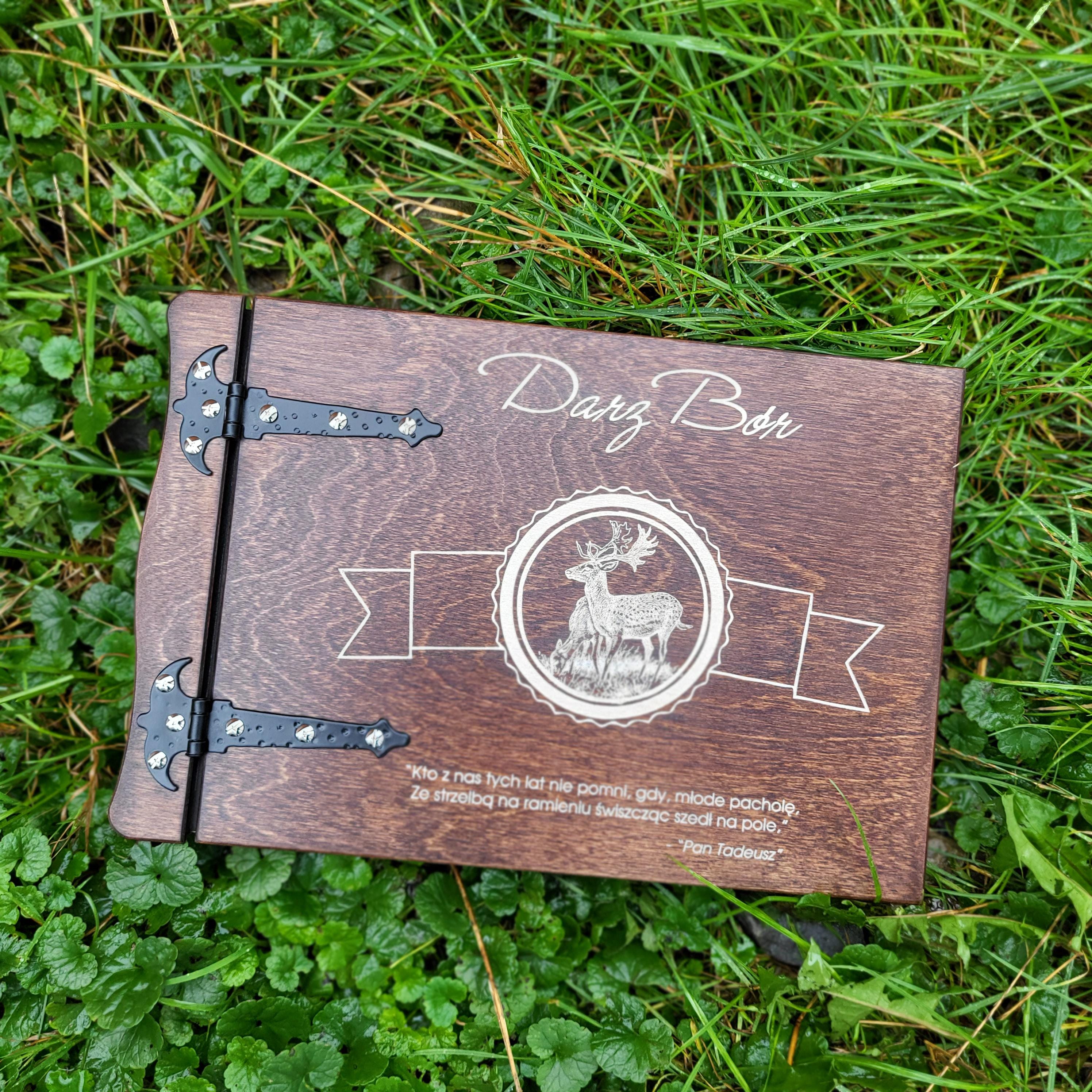 Album photo en bois, cadeau pour chasseur, album photo pour chasseurs, album photo, souvenirs de chasse