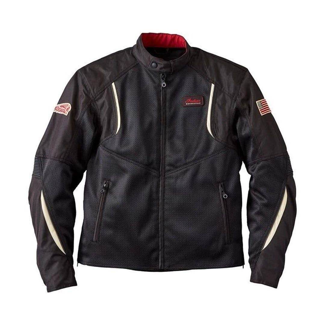 Men's Indian Black Riding Jacket Mesh Fabric Lightweight Motorbike ...