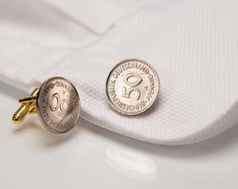 Manschettenknöpfe mit echten Münzen nach Ihrer Wahl
