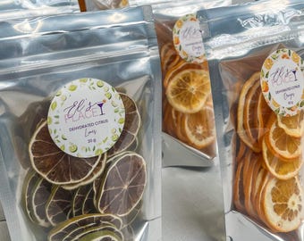 Dehydrated Citrus Slices | Dried Lime, Lemon, Orange Cocktail Garnish