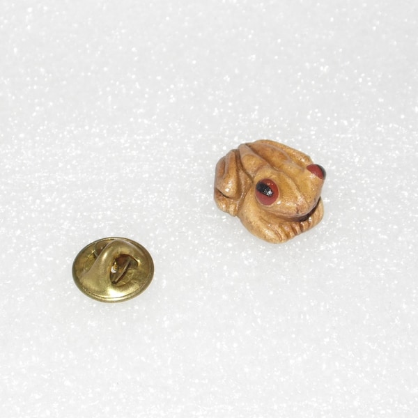 Vintage Frog Pin Lapel Woodland Toad Jewelry