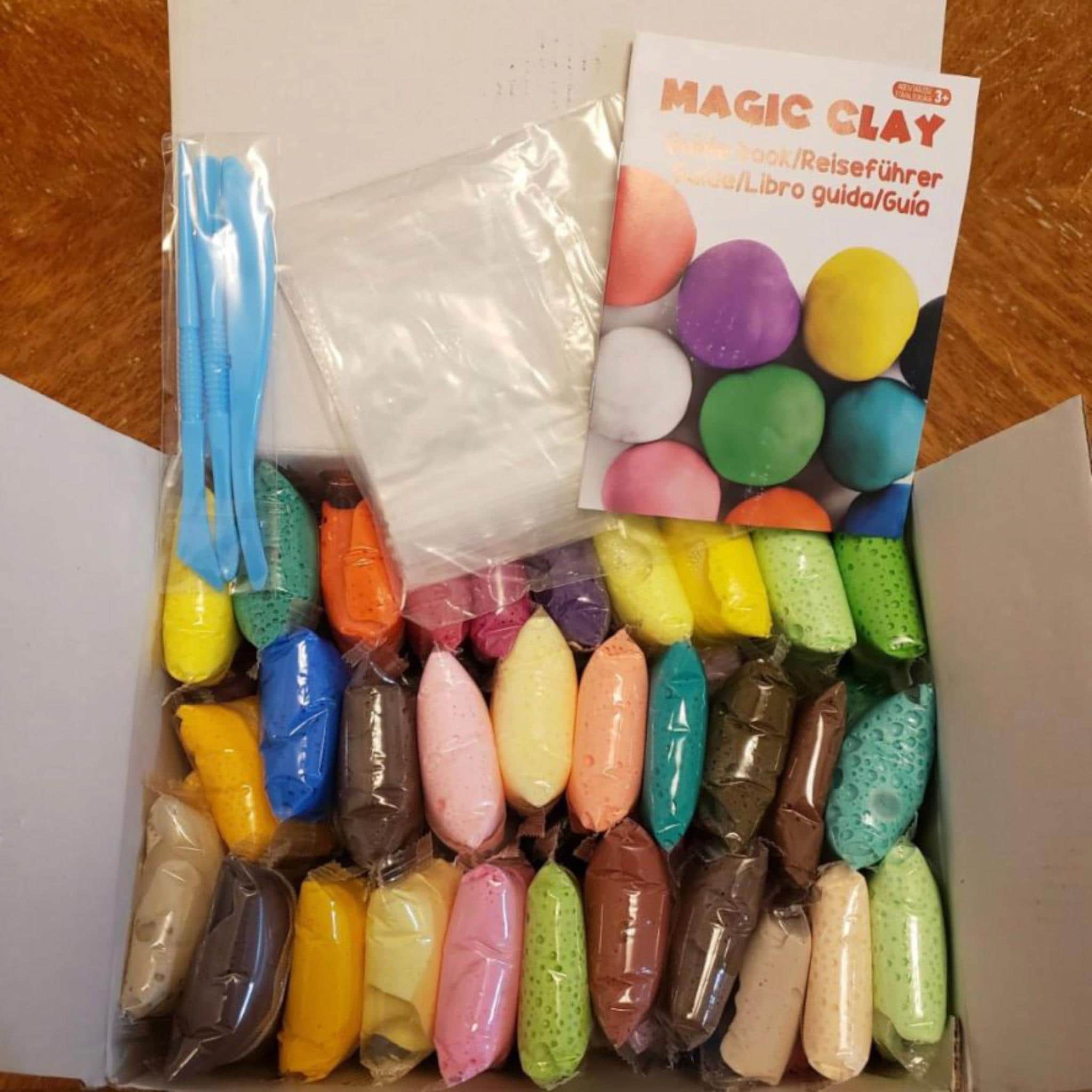 24 Color Air Dry Clay Kit for Kids with Sculpting Tools -Soft…