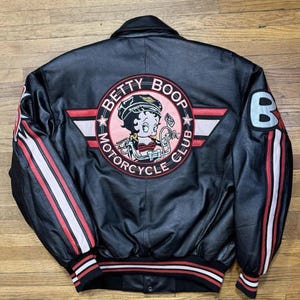 Betty Boop Leather Jacket - Etsy