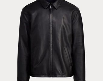 ポロ ラルフローレン ラムスキンレザー モーターサイクルジャケット