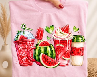 Watermelon Png, Watermelon Art, Striped Summer Png, Summer Fruit Png, Fruit Clipart, Summer Clipart, Watercolor Fruit Png, Summer Png