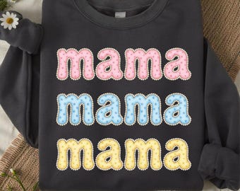 Floral Mama Png, Mother Day Shirt Design Digital, Mom Spring Png, Mama Flower Png, Pearl Mama Png, Pearl Png, Trending Now Shirt