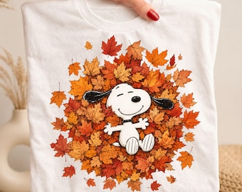 Snoopy Autumn Png, Cute Fall Png,  Snoopy Png, Snoopy Shirt Png, Snoopy Sweatshirt, Snoopy Tshirt Png, Fall Shirt Graphic, Autumn Design Png