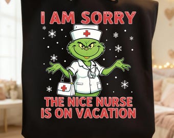 Er Grinch Png, Grinch Christmas Png, Grinch Nurse Png, Trendy Christmas Png Design, Trending Png Download, Christmas Nurse Png