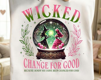 Wicked Coquette Png, Wicked The Musical Sweatshirt, Wicked For Good Png, Trending Png Download, Wicked Sweatshirt Changed For Good