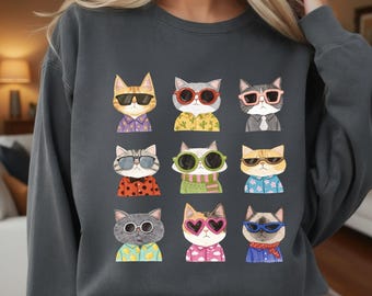 Funny Cats Png, Gift For Cat Lover, Cat Png, Cat Moods Png, Cat T-shirt Design, Spring Kitten Png, Print Shirt Designs,
