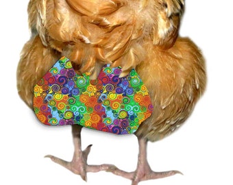 Multi Color Swirls Adjustable Chicken Diaper