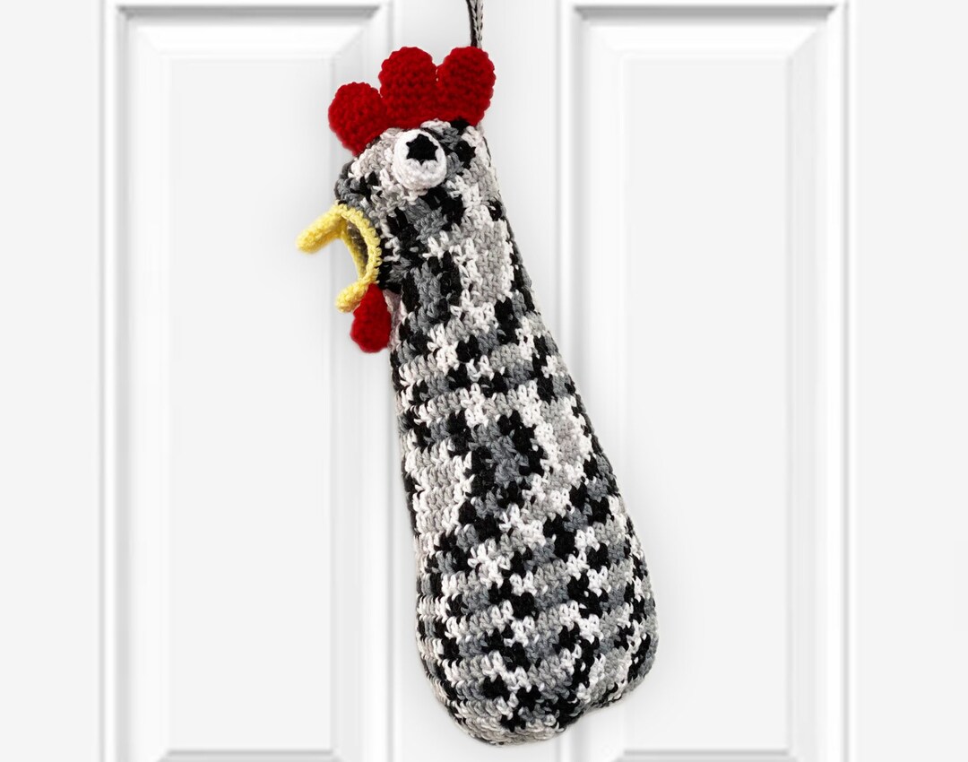 Speckled Crochet Chicken Grocery/plastic Bag Holder Etsy