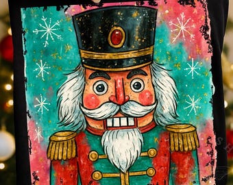 Adretter Pinselstrich Glitzer Nussknacker Png, Frohe Weihnachten Png, Pinselstrich Weihnachten Png, Ihr seid Nüsse Png, Frohe Weihnachten Digital Download