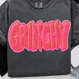 Glitter Christmas Grinchy Png, Pink Christmas Png, Christmas Movie Png, Girly Christmas Png, Christmas Cartoon Png, Christmas Chenille Png image 10