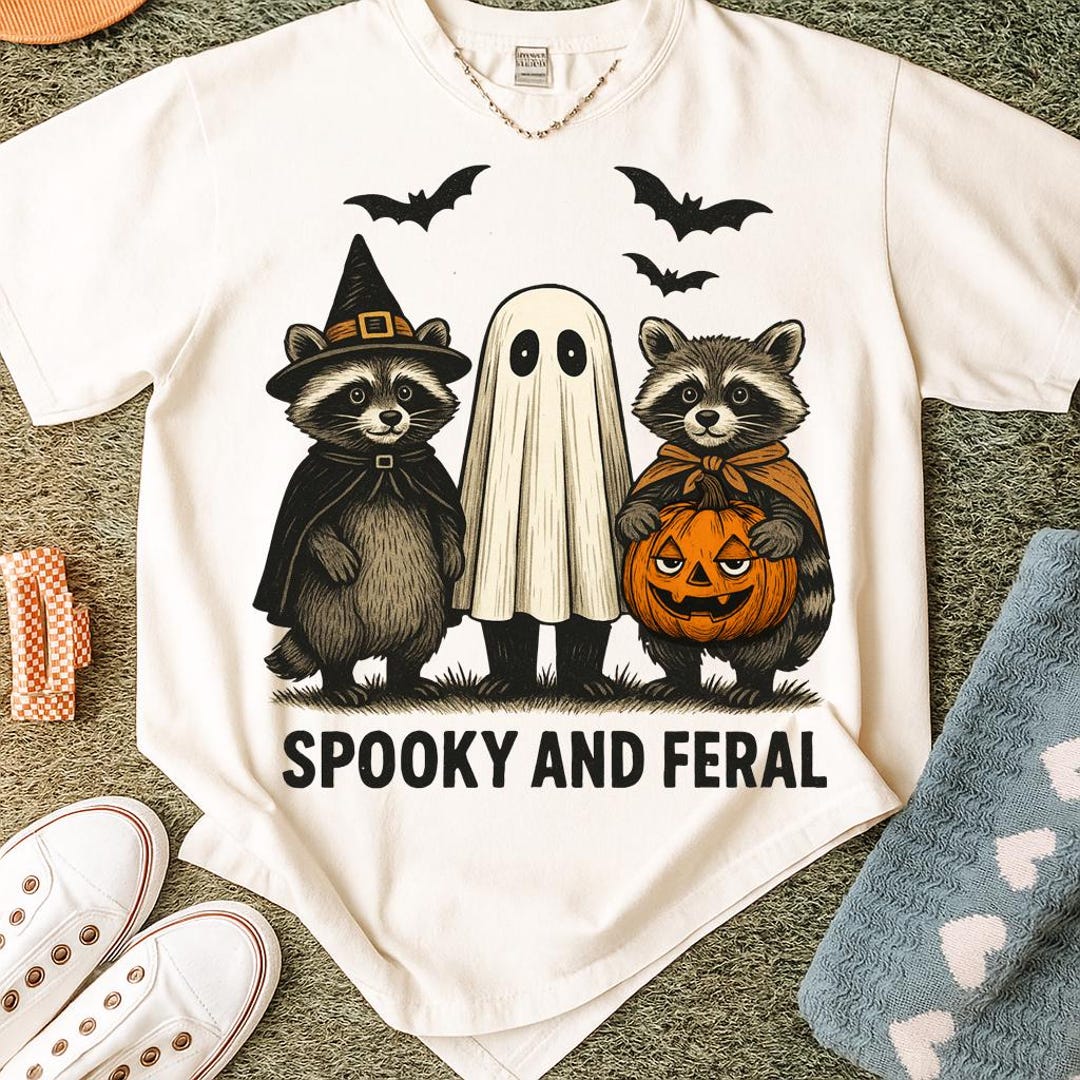 Spooky and Feral Raccoon Png, Spooky Halloween Png, Halloween Png ...