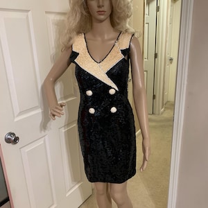 sequin tuxedo dress black tuxedo maxi dress L'AGENCE Karma Sleeveless Sequin Maxi Dress Black All-Over Sequin Evening Gown