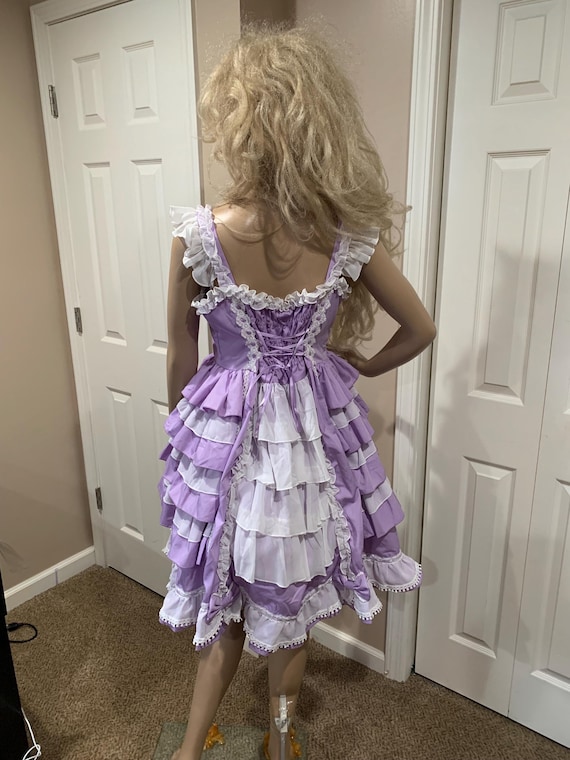 purple southern belle dress Vintage Lavender Ruffle Costume Dress – Little Bo Peep Southern Belle Style