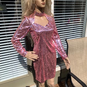 Long Sequin Dress 90s Small - Etsy