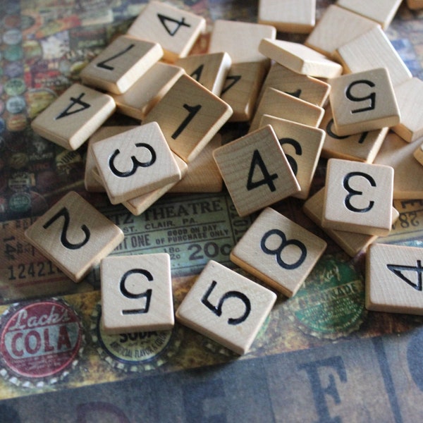 1 Scrabble Number Tile - Select Your Own