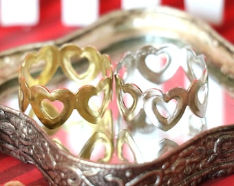 1 Vintage Dimestore Adjustable Heart Ring