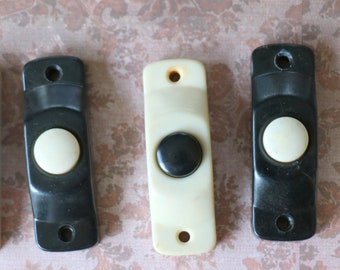 1 Vintage Carling Bakelite Push Button Doorbell Ringer