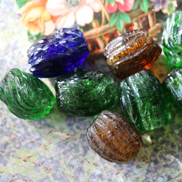 Antique Glass Beads Etsy