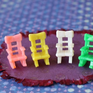 1 Vintage Gumball Machine Toy Miniature Rocking Chair