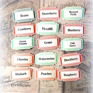 1 Vintage Dennison Fruit or Vegetable Canning Sticker Label