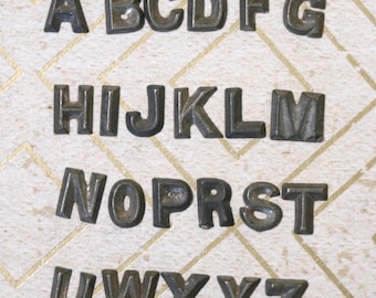 1 Vintage Tiny Metal Letter